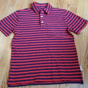 Gap Boys 1969 XL Size 12 Striped Jersey Knit Pima Cotton Polo Golf Shirt